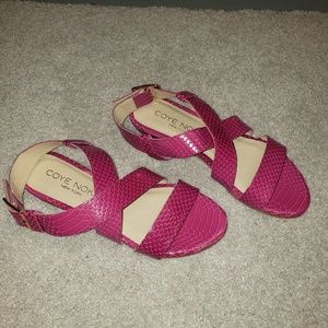 Coye Nokes python strappy sandals